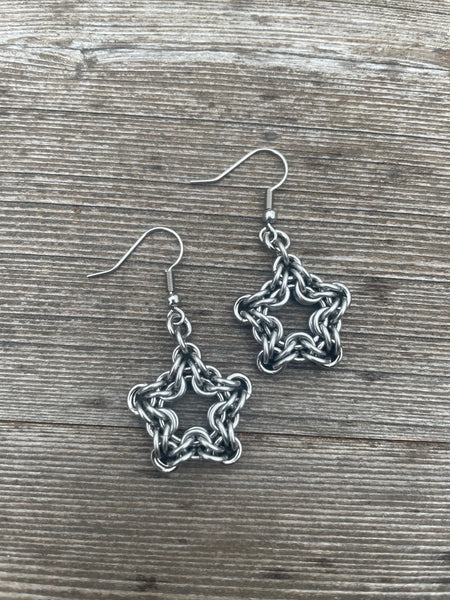 Star Star Chainmaille Earrings