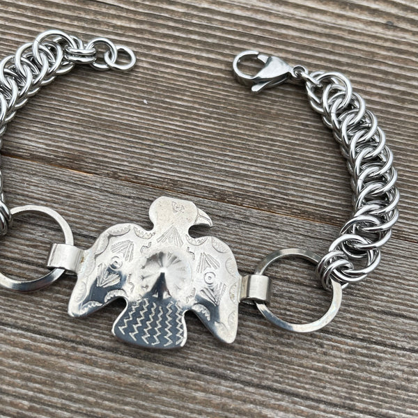 Eagle Concho Chainmaille Bracelet