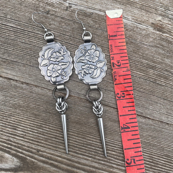 Hibiscus Concho Earrings