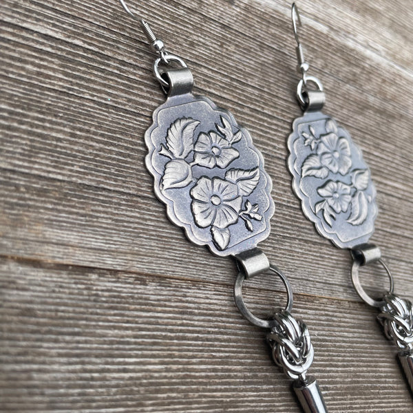 Hibiscus Concho Earrings