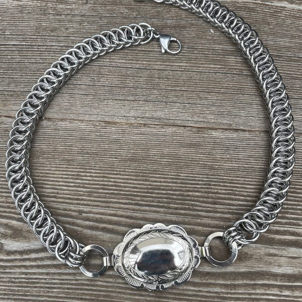 Austin Concho Chainmaille Necklace