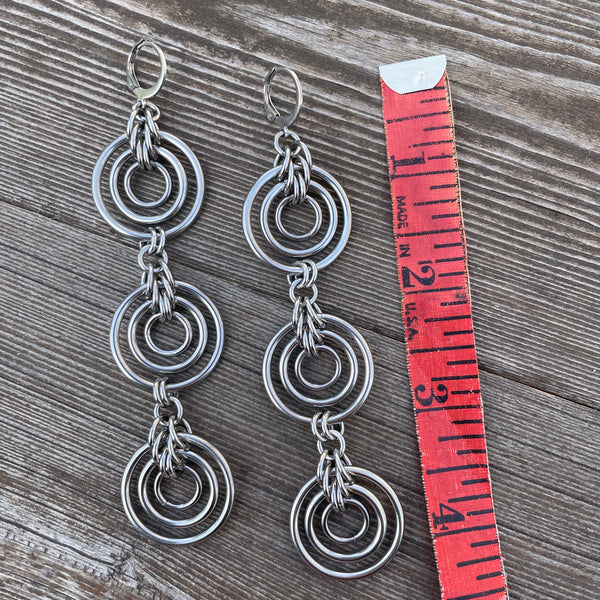 Triple Bullseye Earrings