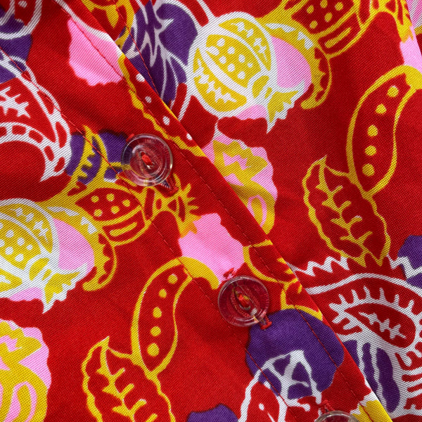 Vintage Psychedelic Dagger Collar Dress M/L