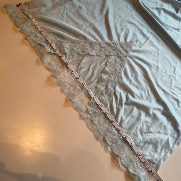 Vintage Blue Lace Slip/Skirt M/L