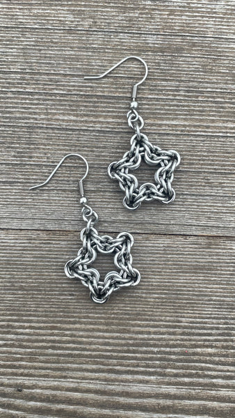 Star Star Chainmaille Earrings