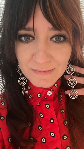 Triple Bullseye Earrings