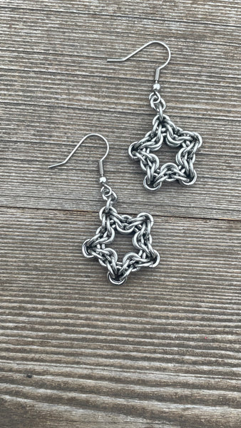 Star Star Chainmaille Earrings