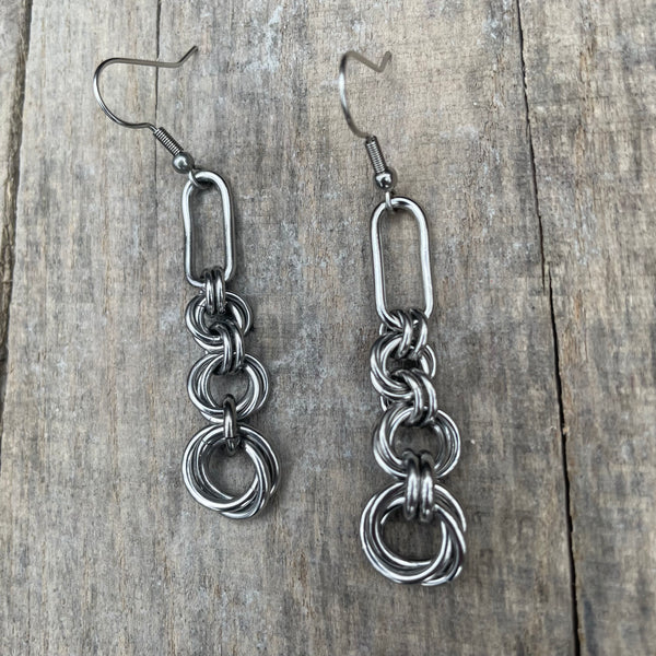 Heritage Spiral Chainmaille Earrings