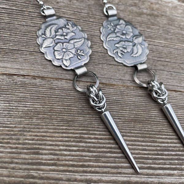 Hibiscus Concho Earrings