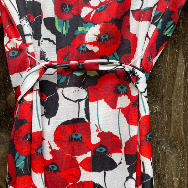 Vintage Poppy Print Dress M/L