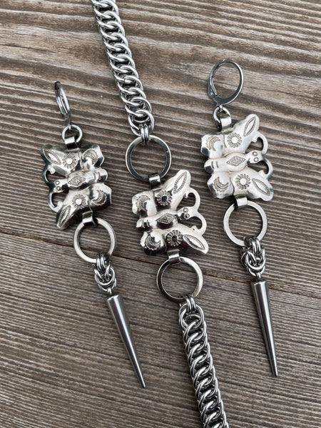 Butterfly Concho Earrings & Bracelet