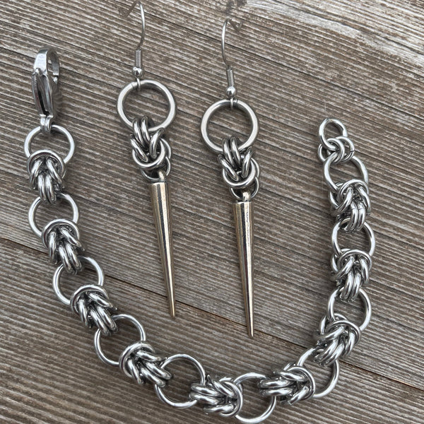 Half Byzantine Chainmaille Bracelet
