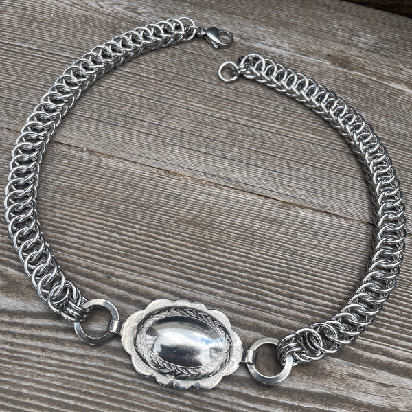 Austin Concho Chainmaille Necklace