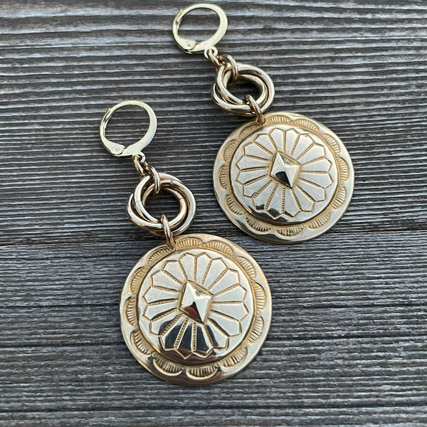 Brass Waylon Chainmaille Earrings