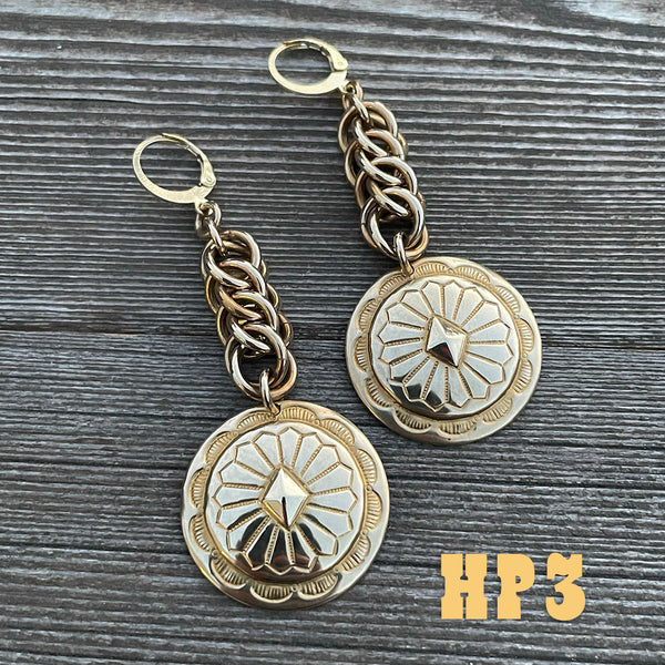 Brass Waylon Chainmaille Earrings