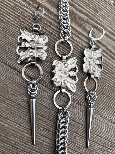 Butterfly Concho Earrings & Bracelet