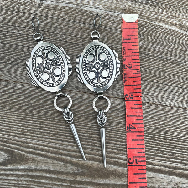 Crescent Concho Earrings