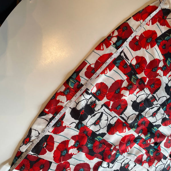 Vintage Poppy Print Dress M/L