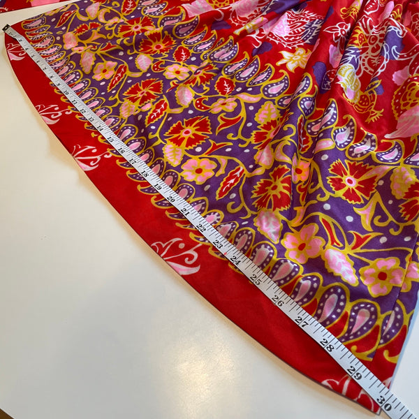 Vintage Psychedelic Dagger Collar Dress M/L