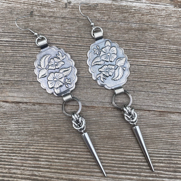 Hibiscus Concho Earrings