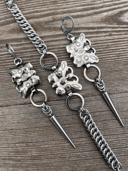 Butterfly Concho Earrings & Bracelet