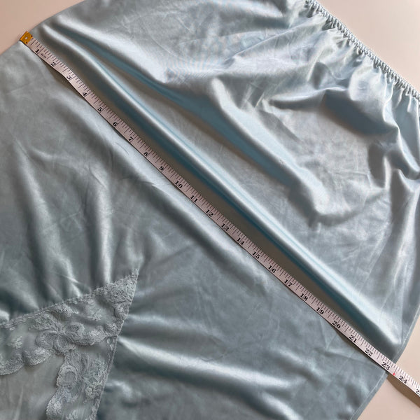 Vintage Blue Lace Slip/Skirt M/L