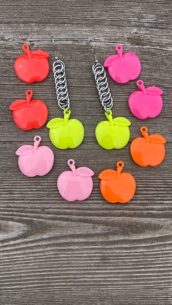 Kitschy Chainmaille Apple Earrings