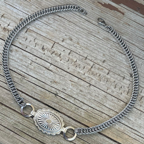 Mini Concho Chain Necklace