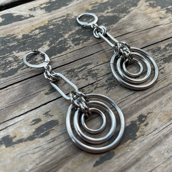 Paperclip Bullseye Earrings
