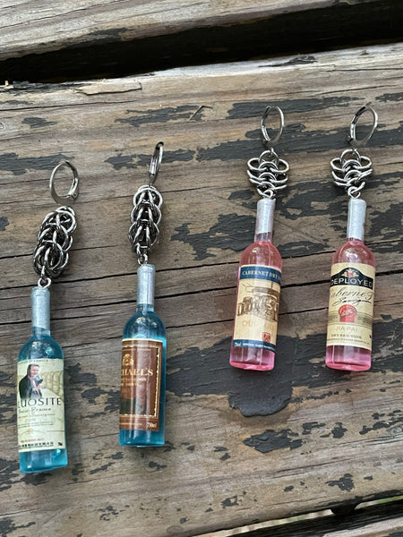 Bottle Chainmaille Earrings